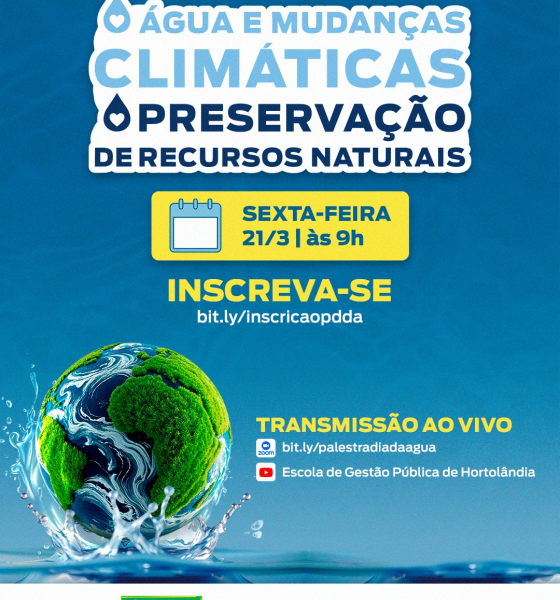 imagem de - Palestra Online da Semana da Água 2025: Mudanças Climáticas e Preservação em Hortolândia