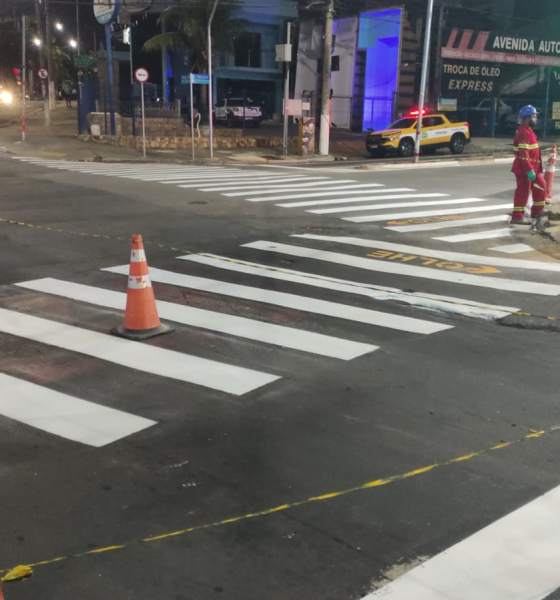imagem de - Sinalização de solo reforçada em Hortolândia: segurança viária elevada