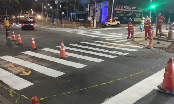 imagem de - Sinalização de solo reforçada em Hortolândia: segurança viária elevada